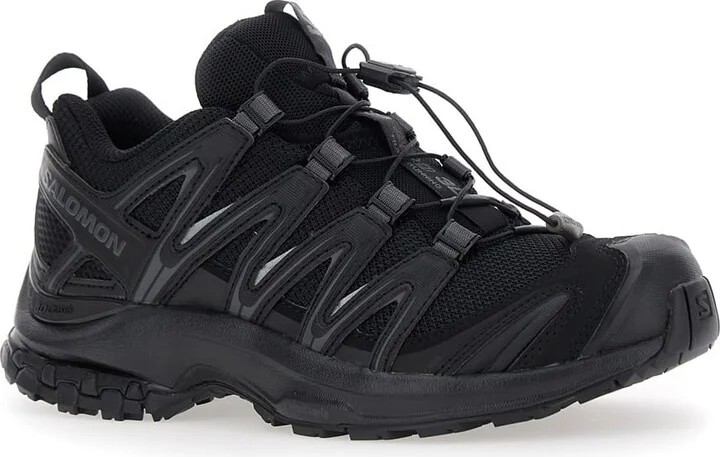 'xa Pro 3d' Black Sneakers With Logo Patch On The Side And Panelled Design In Tech Fabric Unisex - Image 2