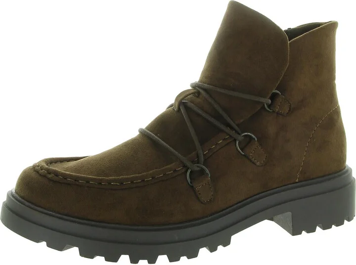 Xandy Womens Lugged Sole Man Made Booties