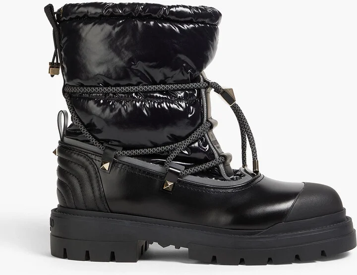 XCombat quilted leather and shell snow boots
