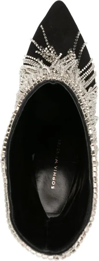 Xena crystal-embellished boots - Image 4