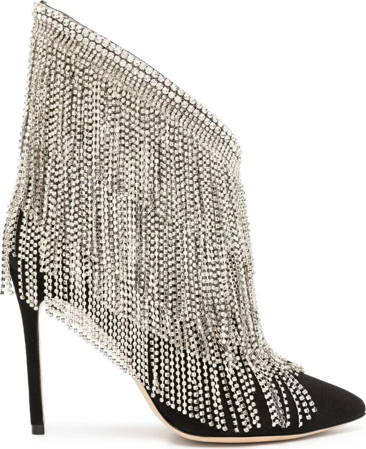 Xena crystal-embellished boots