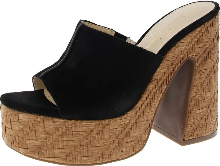 Xona2 Womens Peep Toe Slip On Platform Sandals