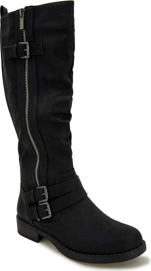 XOXO Women's MERTLE-C Wide Shaft Fashion Boot