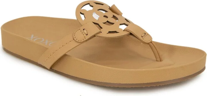 XOXO Women's Peace Flat Sandal