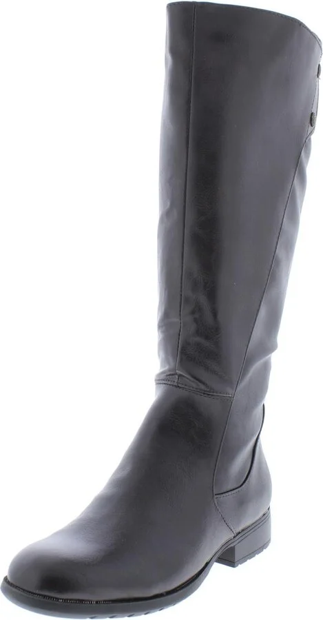 Xripley Womens Faux Leather Tall Riding Boots