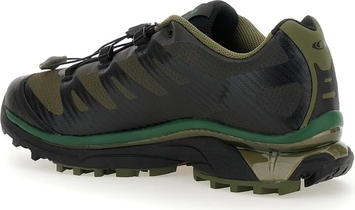 'xt-4 Og' Green Sneakers With Drawstring In Mesh And Tech Fabric - Image 3