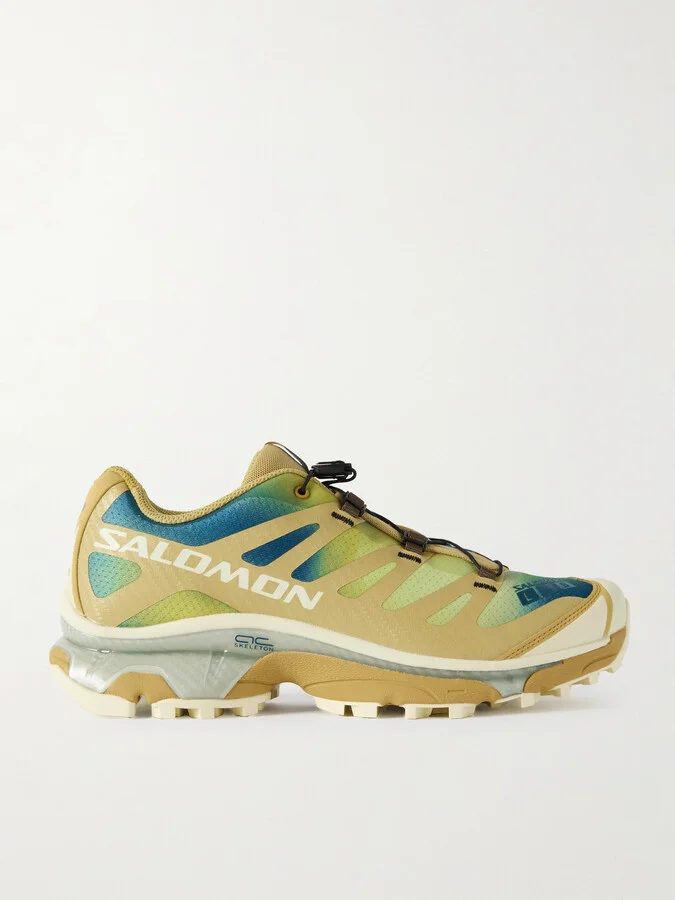XT-4 OG Rubber-Trimmed Mesh Sneakers