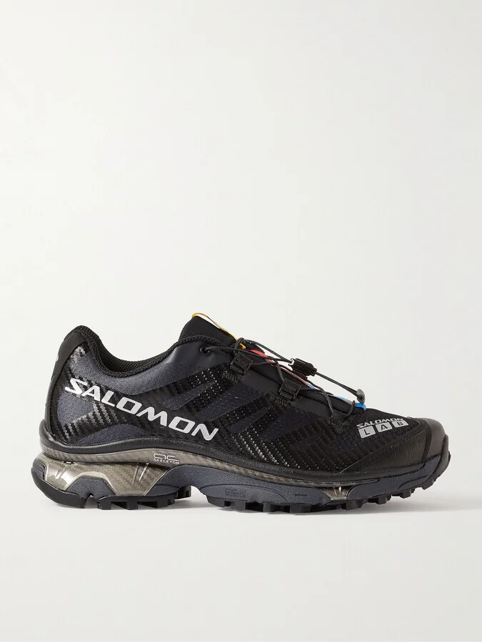 XT-4 Rubber-Trimmed Mesh Sneakers