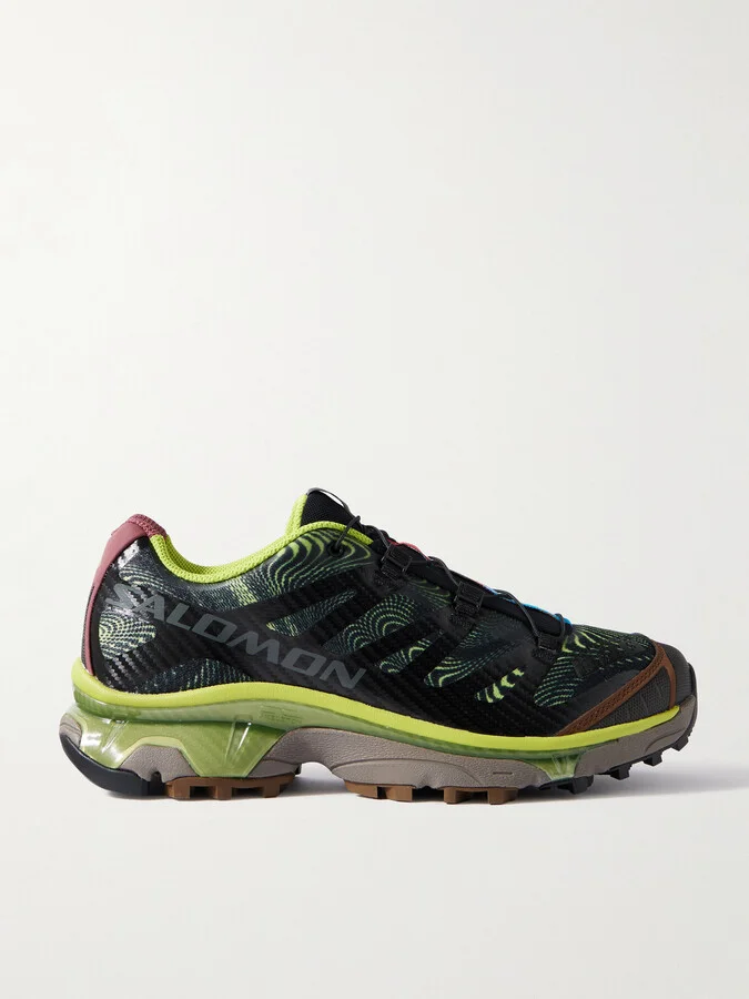 XT-4 Rubber-Trimmed Mesh Sneakers