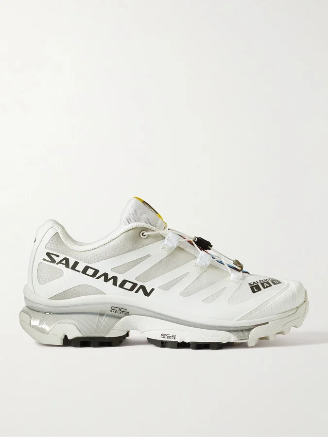 XT-4 Rubber-Trimmed Mesh Sneakers