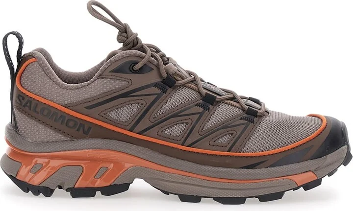 'xt-6 Expanse' Brown Sneakers With Logo Applied On The Tongue And Chunky Sole In Fabric Unisex