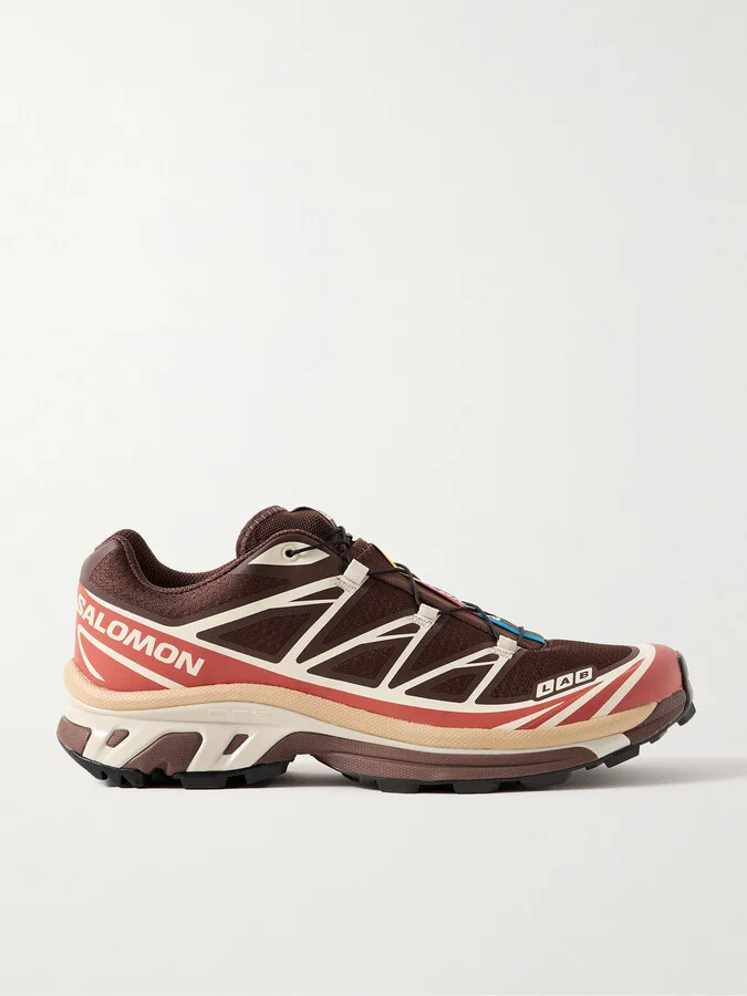 XT-6 Rubber-Trimmed Mesh Sneakers