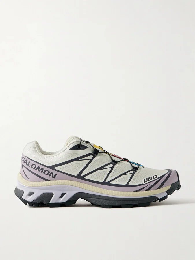 XT-6 Rubber-Trimmed Mesh Sneakers