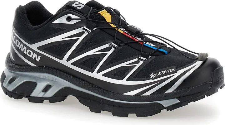 'xt-6 S/lab' Black Sneakers With Drawstring In Mesh And Tech Fabric - Image 2