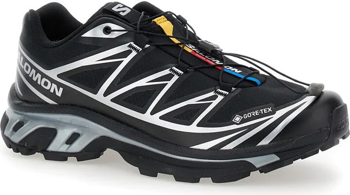'Xt-6 S/Lab' Black Sneakers With Drawstring In Mesh And Tech Fabric - Image 2