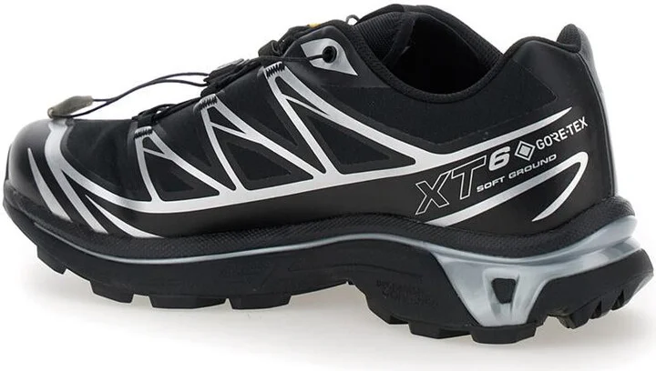 'Xt-6 S/Lab' Black Sneakers With Drawstring In Mesh And Tech Fabric - Image 3
