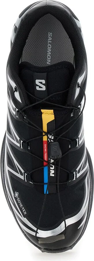'Xt-6 S/Lab' Black Sneakers With Drawstring In Mesh And Tech Fabric - Image 4