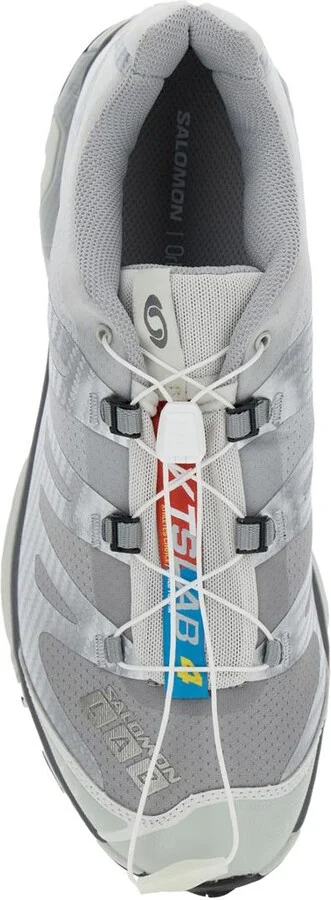 'Xt-6 S/Lab' Silver Sneakers With Drawstring In Mesh And Tech Fabric - Image 4