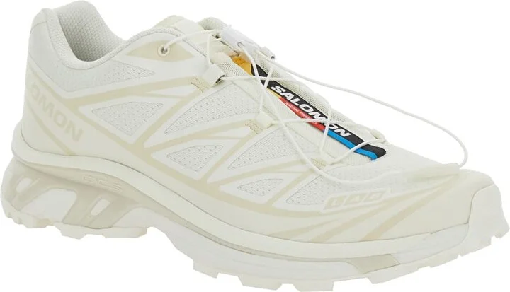 'xt-6 S/lab' White Sneakers With Drawstring In Mesh And Tech Fabric - Image 2