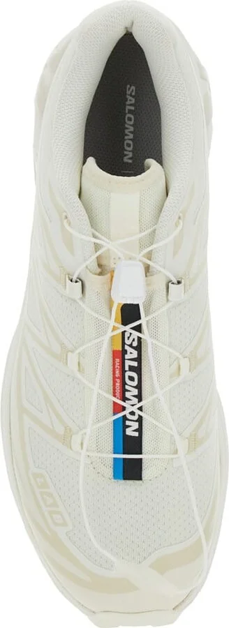 'xt-6 S/lab' White Sneakers With Drawstring In Mesh And Tech Fabric - Image 4