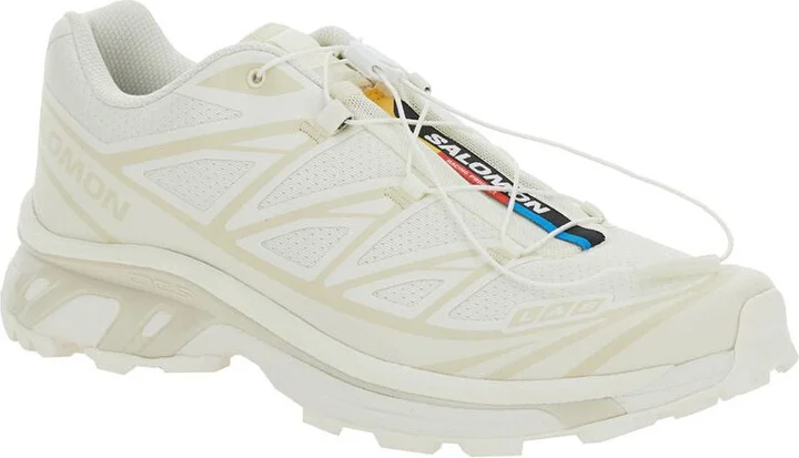 'Xt-6 S/Lab' White Sneakers With Drawstring In Mesh And Tech Fabric - Image 2