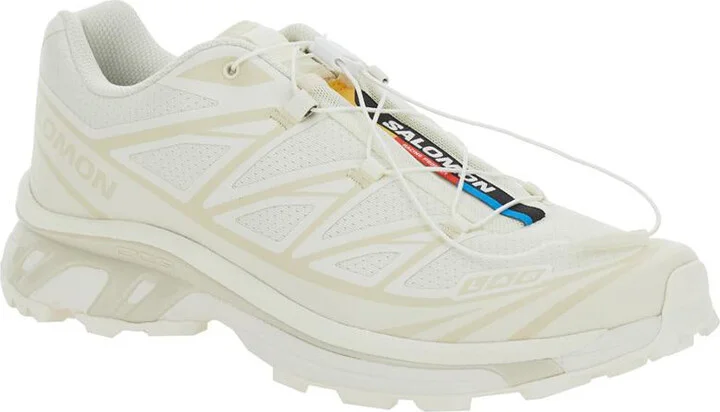 'Xt-6 S/Lab' White Sneakers With Drawstring In Mesh And Tech Fabric - Image 2