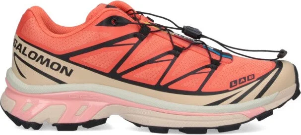 Xt-6 Sneakers In Pink Fabric "Living Coral