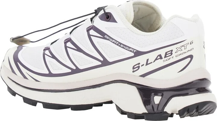'xt-6' White Low Top Sneakers With Front Lace-up Closure And Mxi Logo Lettering In Fabric Unisex - Image 3