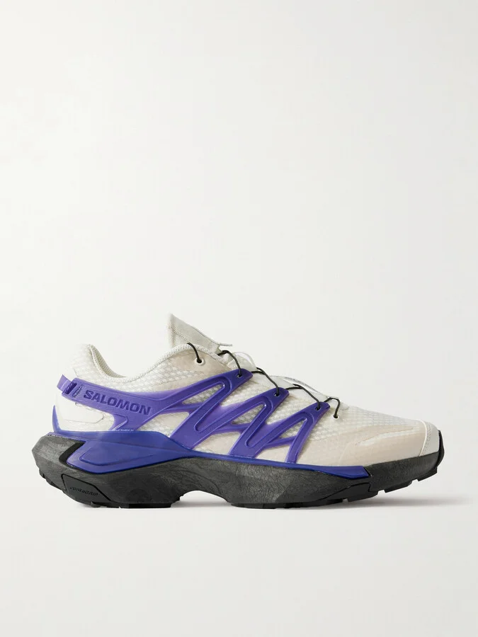 XT PU.RE ADVANCED Rubber-Trimmed Mesh Sneakers