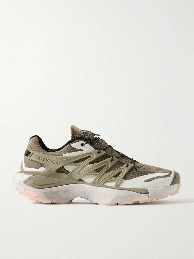 XT PU.RE ADVANCED Rubber-Trimmed Mesh Sneakers