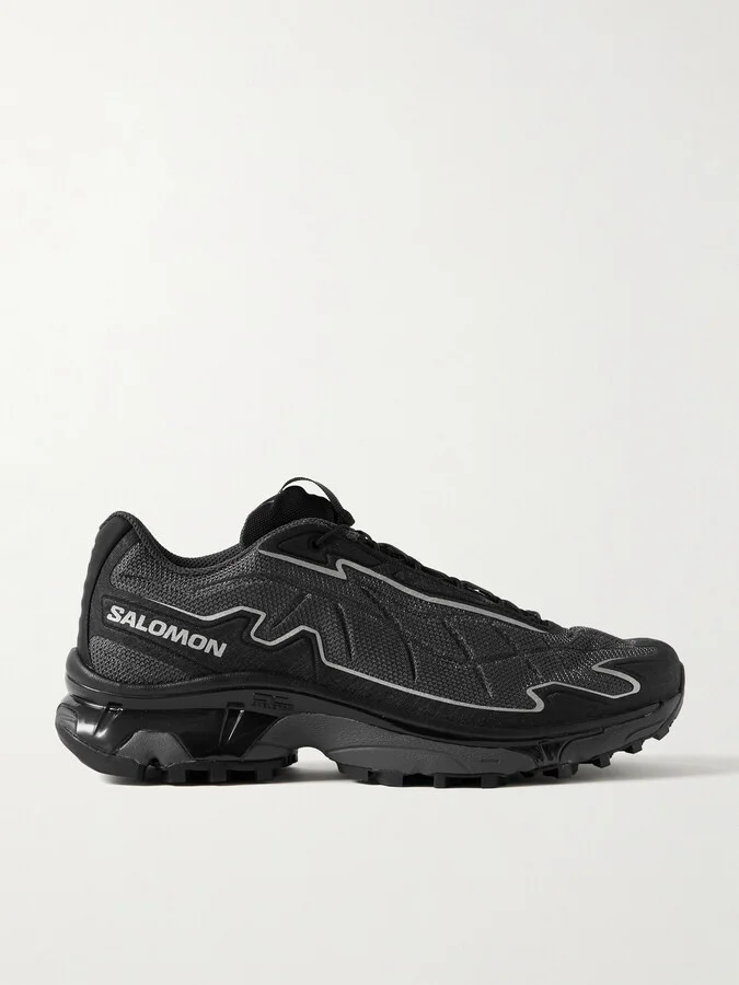 XT-SLATE Rubber-Trimmed Mesh Sneakers