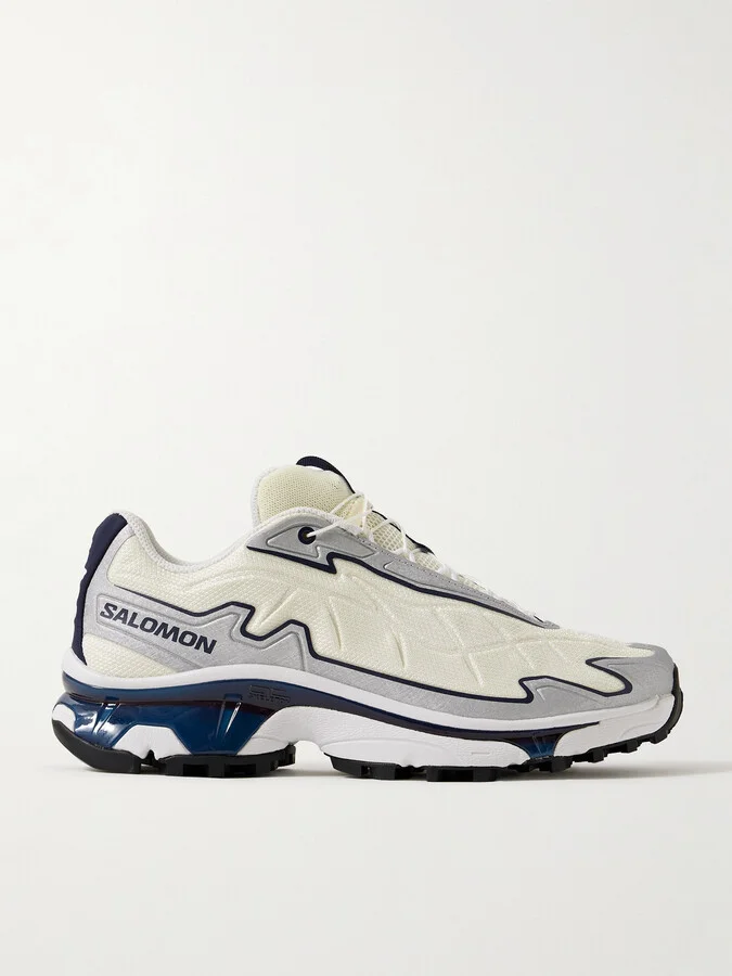 XT-SLATE Rubber-Trimmed Mesh Sneakers