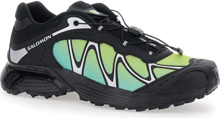 'xt-whisper' Black Sneakers With Printed Logo On The Side And Drawstring Closure In Fabric Unisex - Image 2