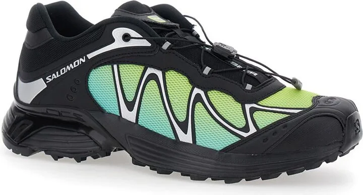 'Xt-Whisper' Black Sneakers With Printed Logo On The Side And Drawstring Closure In Fabric Unisex - Image 2