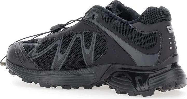 'xt-whisper' Black Sneakers With Printed Logo On The Side And Drawstring Closure In Fabric Unisex - Image 3
