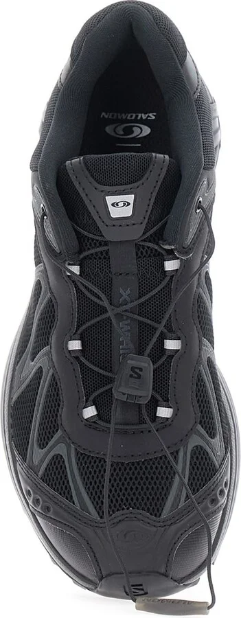 'xt-whisper' Black Sneakers With Printed Logo On The Side And Drawstring Closure In Fabric Unisex - Image 4