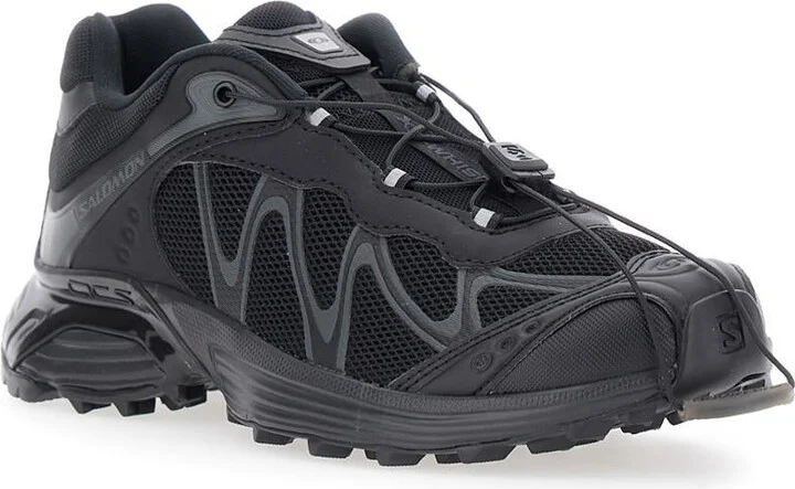 'Xt-Whisper' Black Sneakers With Printed Logo On The Side And Drawstring Closure In Fabric Unisex - Image 2