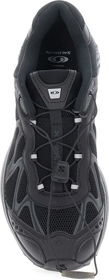 'Xt-Whisper' Black Sneakers With Printed Logo On The Side And Drawstring Closure In Fabric Unisex - Image 4