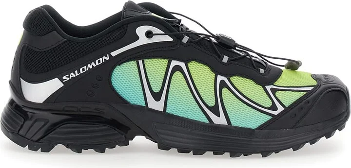 'xt-whisper' Black Sneakers With Printed Logo On The Side And Drawstring Closure In Fabric Unisex