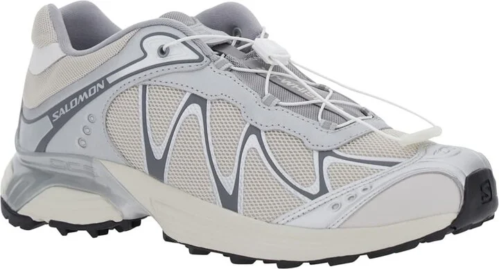 'xt-whisper' Grey Sneakers With Printed Logo On The Side And Drawstring Closure In Fabric Unisex - Image 2