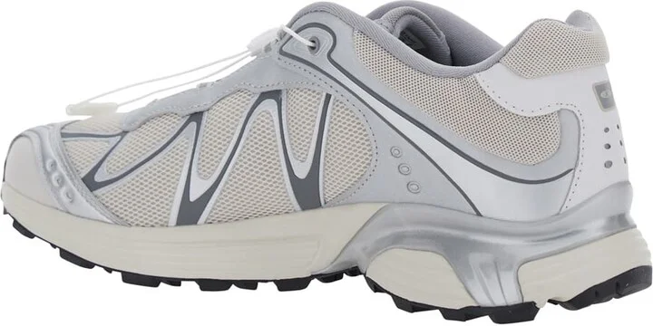 'xt-whisper' Grey Sneakers With Printed Logo On The Side And Drawstring Closure In Fabric Unisex - Image 3