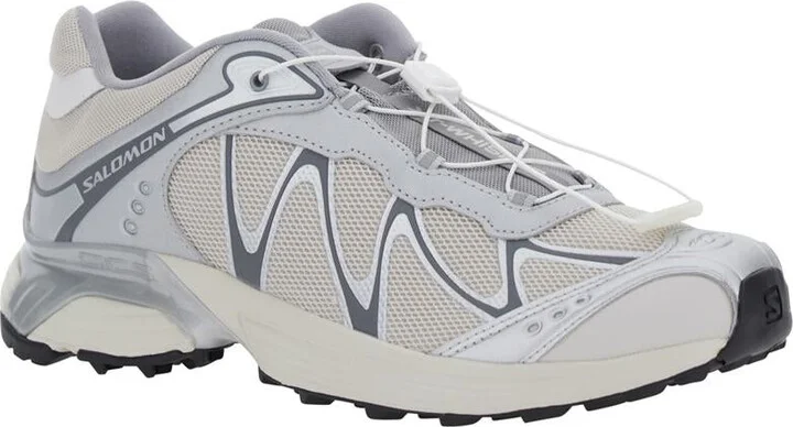 'Xt-Whisper' Grey Sneakers With Printed Logo On The Side And Drawstring Closure In Fabric Unisex - Image 2