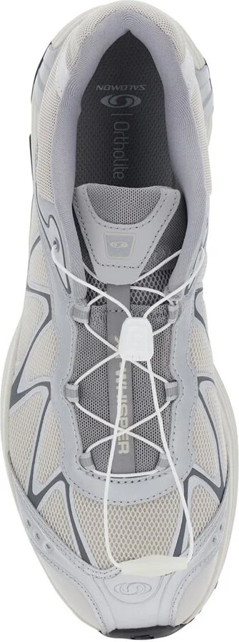'Xt-Whisper' Grey Sneakers With Printed Logo On The Side And Drawstring Closure In Fabric Unisex - Image 4