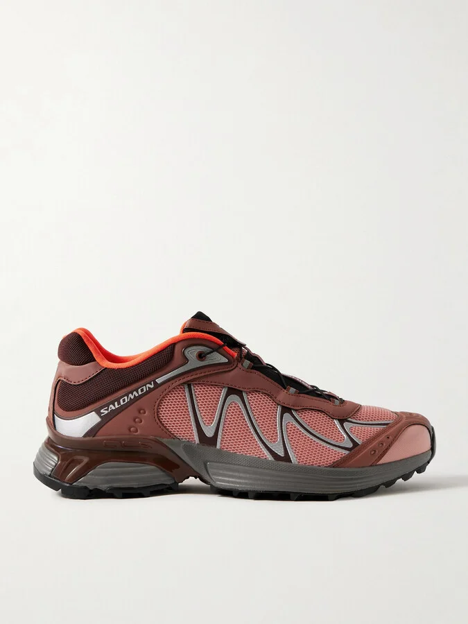 XT-WHISPER Rubber-Trimmed Mesh Sneakers