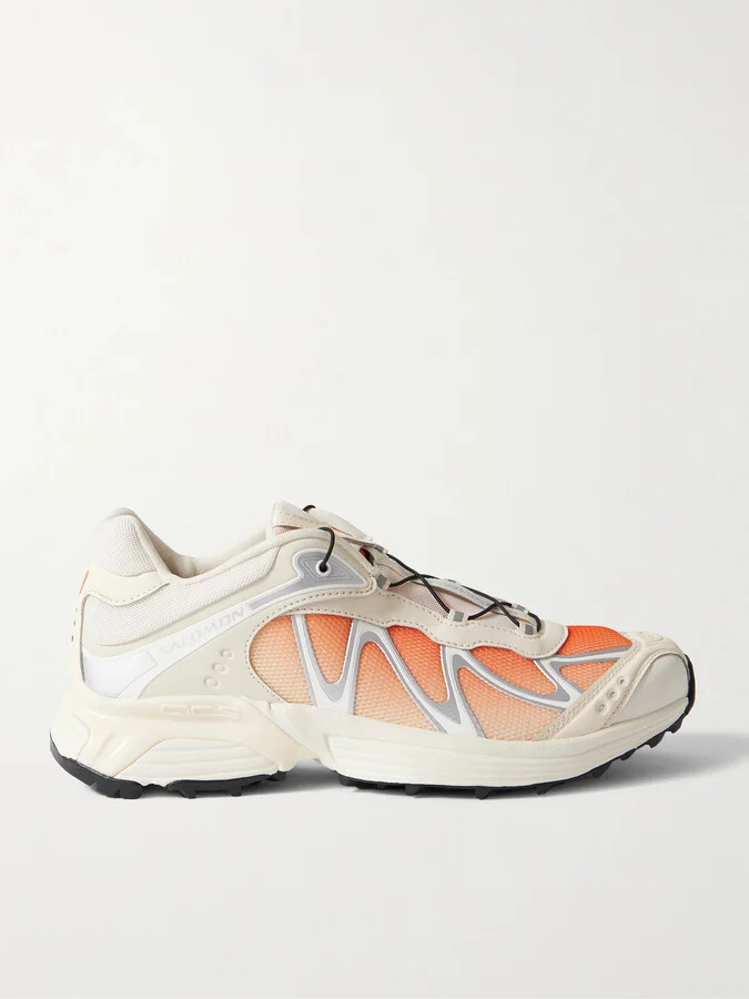 XT-WHISPER Rubber-Trimmed Mesh Sneakers