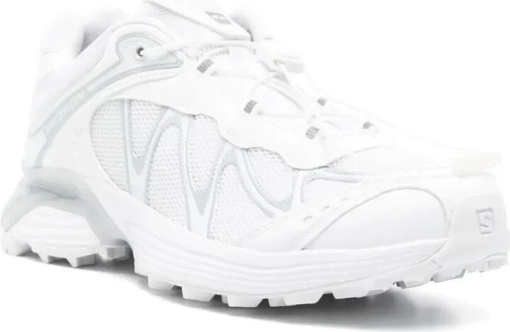 'Xt-Whisper' White Sneakers With Printed Logo On The Side And Drawstring Closure In Fabric Unisex - Image 3