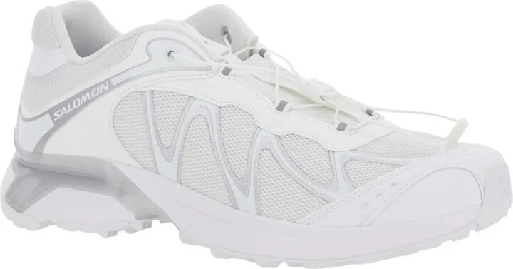 'Xt-Whisper' White Sneakers With Printed Logo On The Side And Drawstring Closure In Fabric Unisex - Image 2