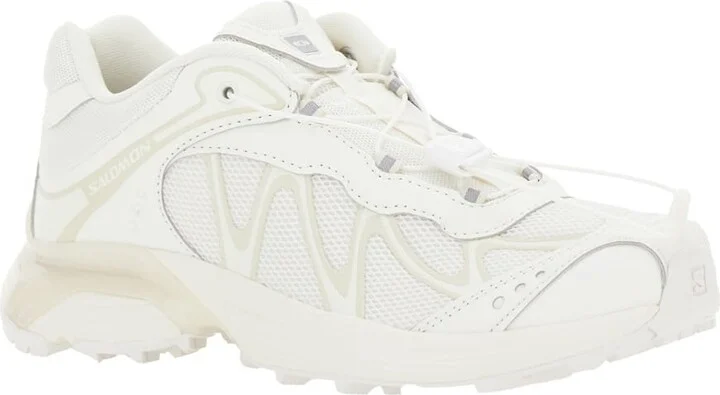 'xt-whisper' White Sneakers With Printed Logo On The Side And Drawstring Closure In Fabric Unisex - Image 2