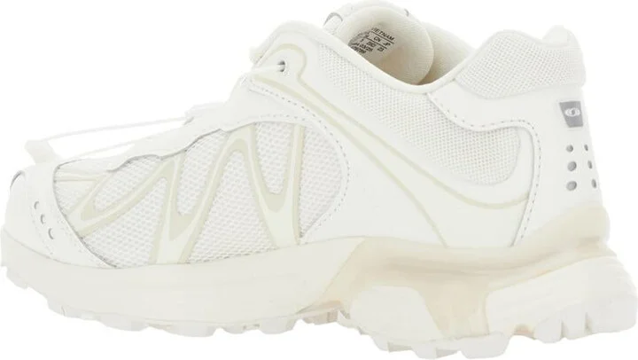 'Xt-Whisper' White Sneakers With Printed Logo On The Side And Drawstring Closure In Fabric Unisex - Image 3