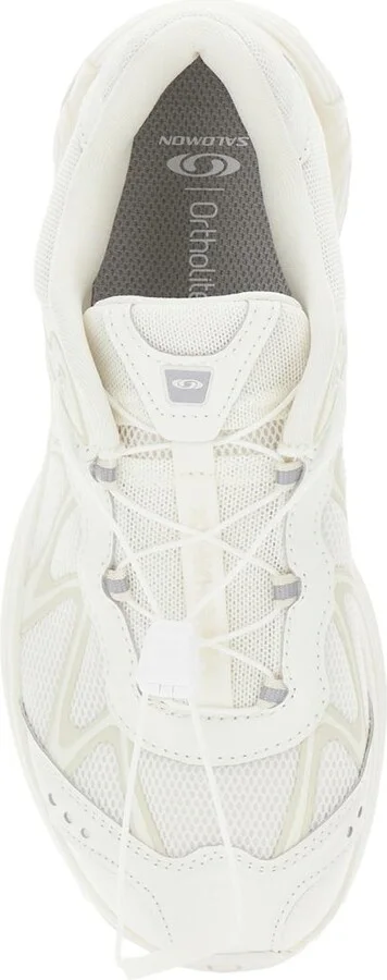 'Xt-Whisper' White Sneakers With Printed Logo On The Side And Drawstring Closure In Fabric Unisex - Image 4